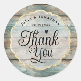 Adesivo Chique Pastel Wood Obrigado