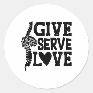 Adesivo Chiropracor da coluna chinesa do amor servo