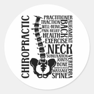 Adesivo Chiropractic Spine Therapist Chiro Chiropractor
