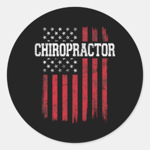 Adesivo Chiropractor American Flag USA Patriot U Patriótic