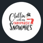 Adesivo Chiropractor de Natal a chillin com as minhas neve<br><div class="desc">Chiropractor de Natal,  medicina Chiroprática,  descansar com meus nevões,  feriado de Natal,  Natal Chiropractor,  Natal,  Trabalho Social,  feriado,  design de natal</div>