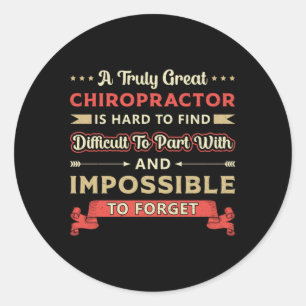 Adesivo Chiropractor Spine Chiropracor, verdadeiramente Ex