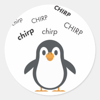 Adesivo Chirp Penguin Cute Emoji