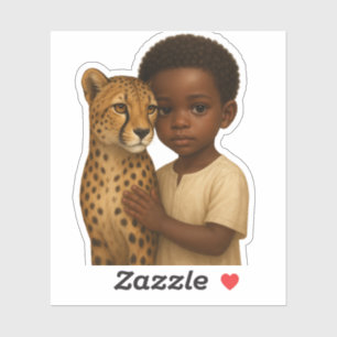 Adesivo Chita & Menino: Laço do selvagem e inocente