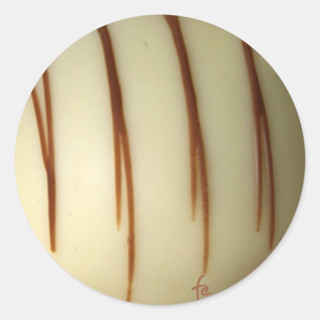 Adesivo chocolate belga branco (Frente)