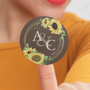 Adesivo Chocolate Brown ・ Casamento Moderno Elegante