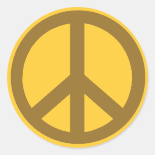 Adesivo Chocolate Castanho - Símbolo de Paz