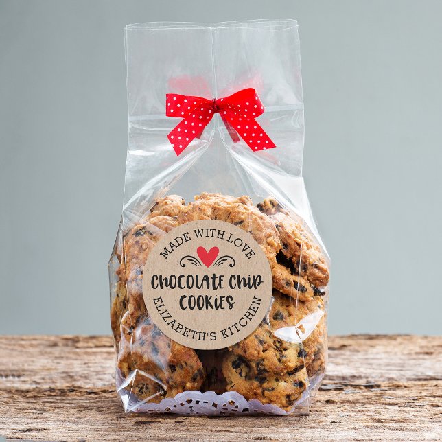 Adesivo Chocolate Chip Cookie Kraft feito com amortecedor  (Criador carregado)