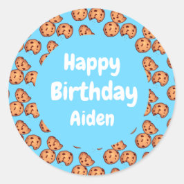 Adesivo Chocolate Chip Cookies Padrão Balão