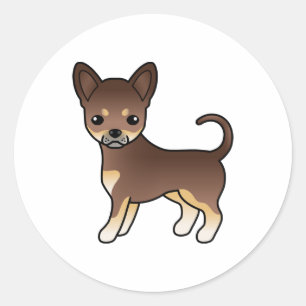 Adesivo Chocolate E Cachorro Casaco Suave Chihuahua
