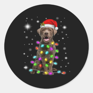 Adesivo Chocolate Labrador Papai Noel Fada de Natal Luz