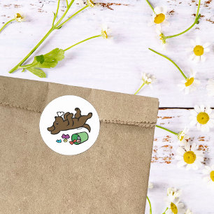 Adesivo Chocolate Mischievel Labrador Lide Eye