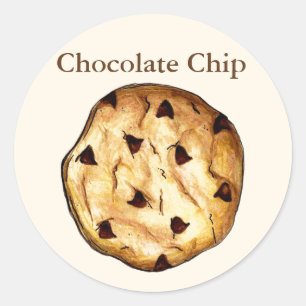 Adesivo Chocolate Personalizado Chip Cookie Fazendo Com