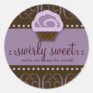 Adesivo Chocolate roxo doce de 311 Swirly
