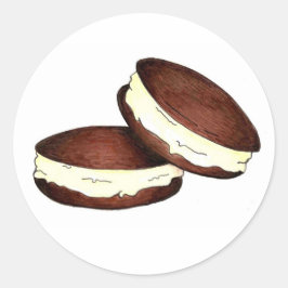 Adesivo Chocolate Whoopie Pie PA Dessert Foodie Holandês