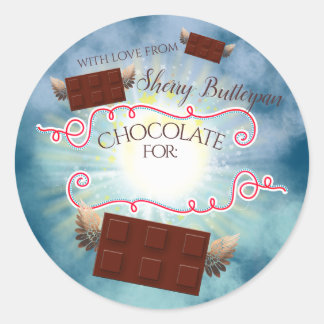 Adesivo Chocolates de anjo voador da cozinha