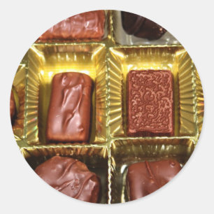 Adesivo Chocolates de Natal com Cartões de natal personali