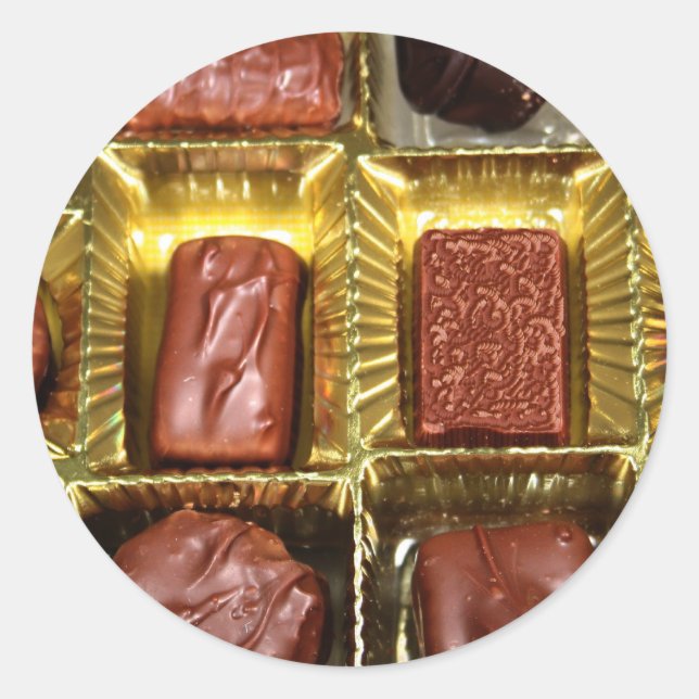 Adesivo Chocolates de Natal com Cartões de natal personali (Frente)