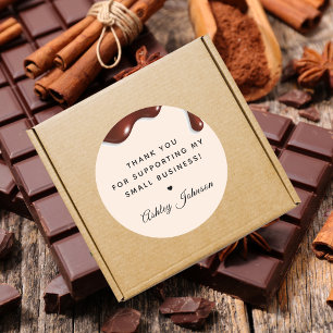 Adesivo Chocolatier Chocolatier Bakery Obrigado