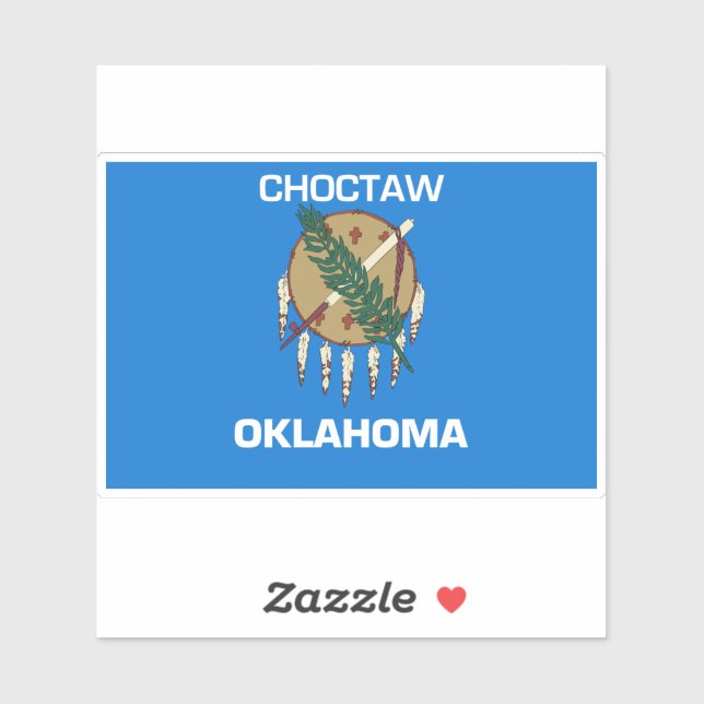 Adesivo Choctaw Oklahoma (Folha)