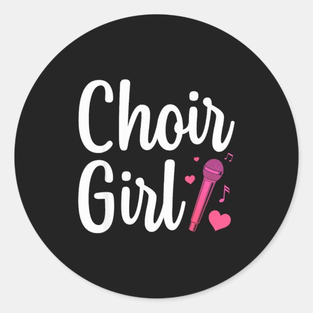 Adesivo Choir Art For Girls Women Choir Singing Chorus Sho (Frente)
