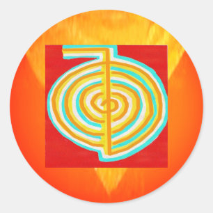 Adesivo CHOKURAY: Símbolo cura de Reiki do RAIO de CHO KU