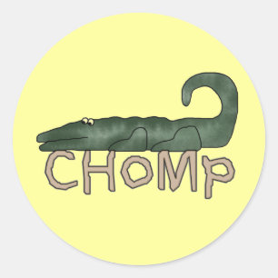 Adesivo Chomp o camiseta e os presentes do jacaré