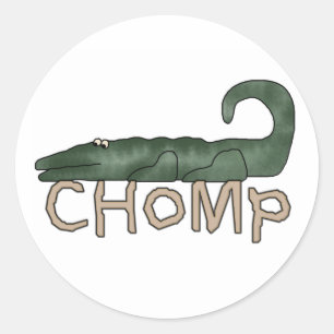 Adesivo Chomp o camiseta e os presentes do jacaré