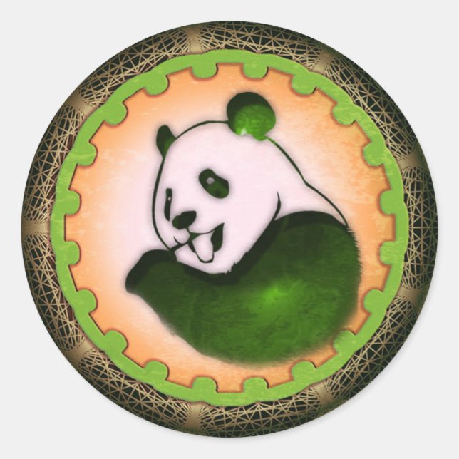 Adesivo Chomping Panda Orange (Frente)