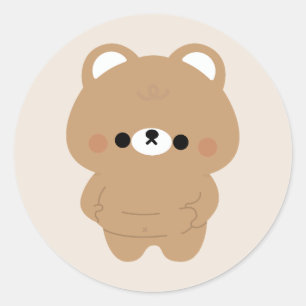 Adesivo Chonky Brown Bear