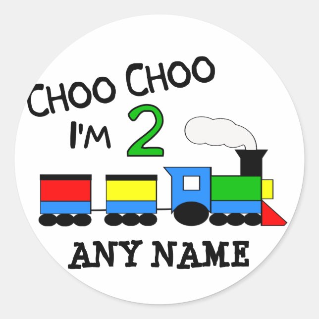 Adesivo Choo Choo, tenho 2! Com trem (Frente)