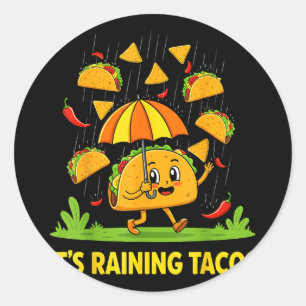 Adesivo Chove tacos guarda-chuva salsa nachos cinco de mai