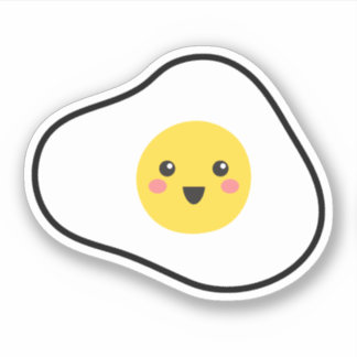 Adesivo Chovinho frito do estilo kawaii