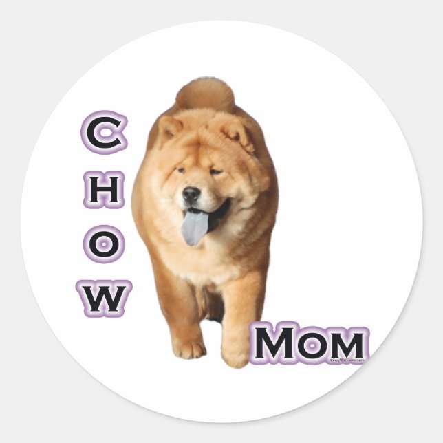 Adesivo Chow Chow Mãe 4 - Sticker (Frente)