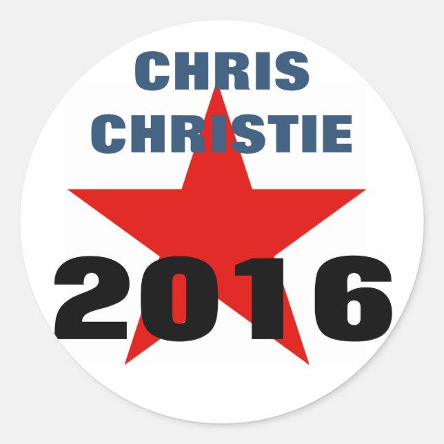 Adesivo Chris Christie 2016 Stickers (Frente)