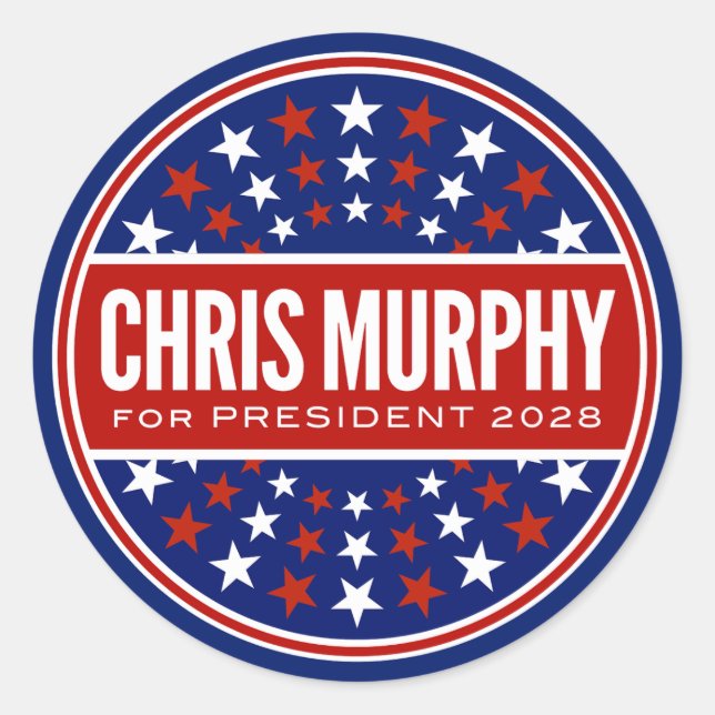 Adesivo Chris Murphy Presidente 2028 (Frente)