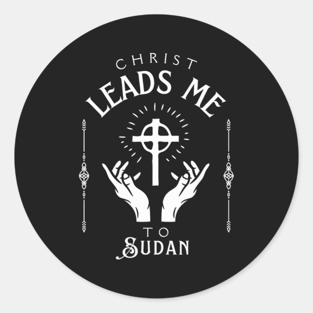 Adesivo Christ Leads Me To Sudan  (Frente)