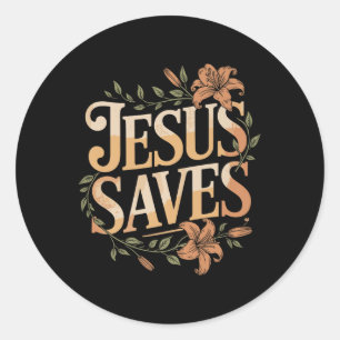 Adesivo Christan Jesus Salva Premium