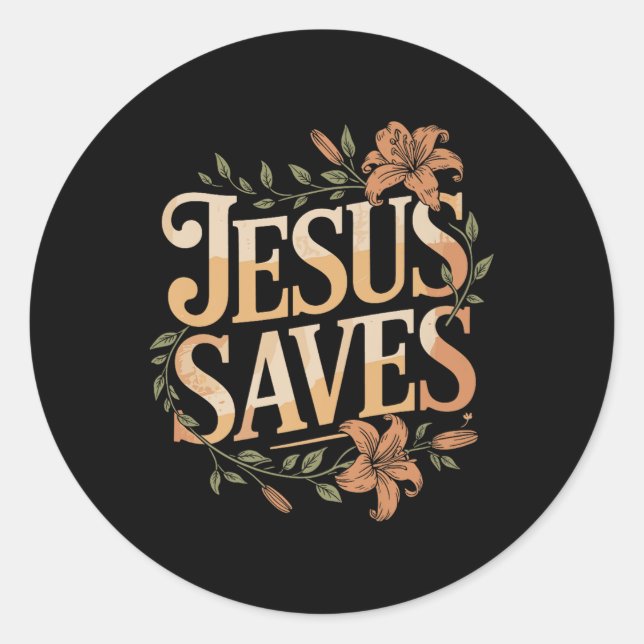 Adesivo Christan Jesus Salva Premium (Frente)
