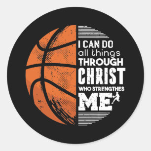 Adesivo Christian Basketball Love All Things I Can Do