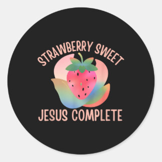 Adesivo Christian Boho Strawberry Sweet Jesus Complete Fru