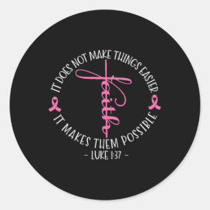 Adesivo Christian Breast Awarness Faith Luke 137