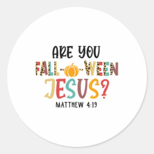 Adesivo Christian Fall Halloween Você Cai em Jesus