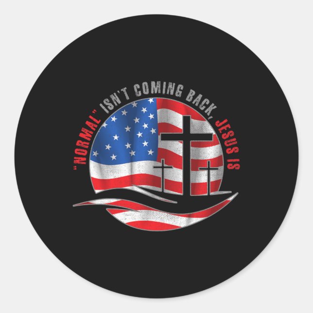 Adesivo Christian Normal não está voltando Jesus é para mi (Frente)