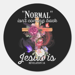Adesivo Christian Normal não volta Jesus é mulher