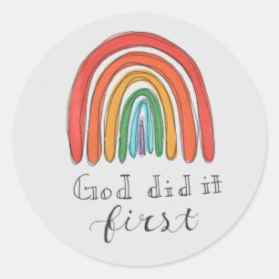Adesivo Christian Rainbow Sticker