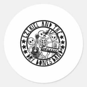 Adesivo Christian Skeleton Ezekiel E Bíblia Seca De Banda 