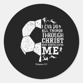 Adesivo Christian Soccer Faith Graphic Bible Verse Philipp