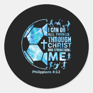 Adesivo Christian Soccer Faith Religious Women Kids Christ