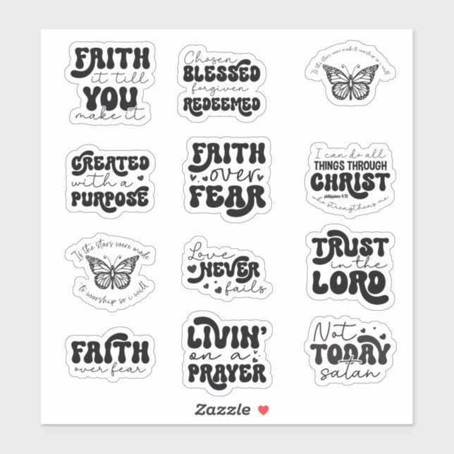 Adesivo Christian Sticker Bundle (Folha)